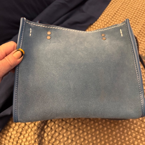 Coach Rogue 25 Blue Suede 10486 - Picture 7 of 16